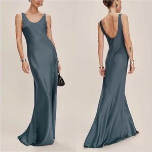 Reformation Sarin Saphirra Dress Slate